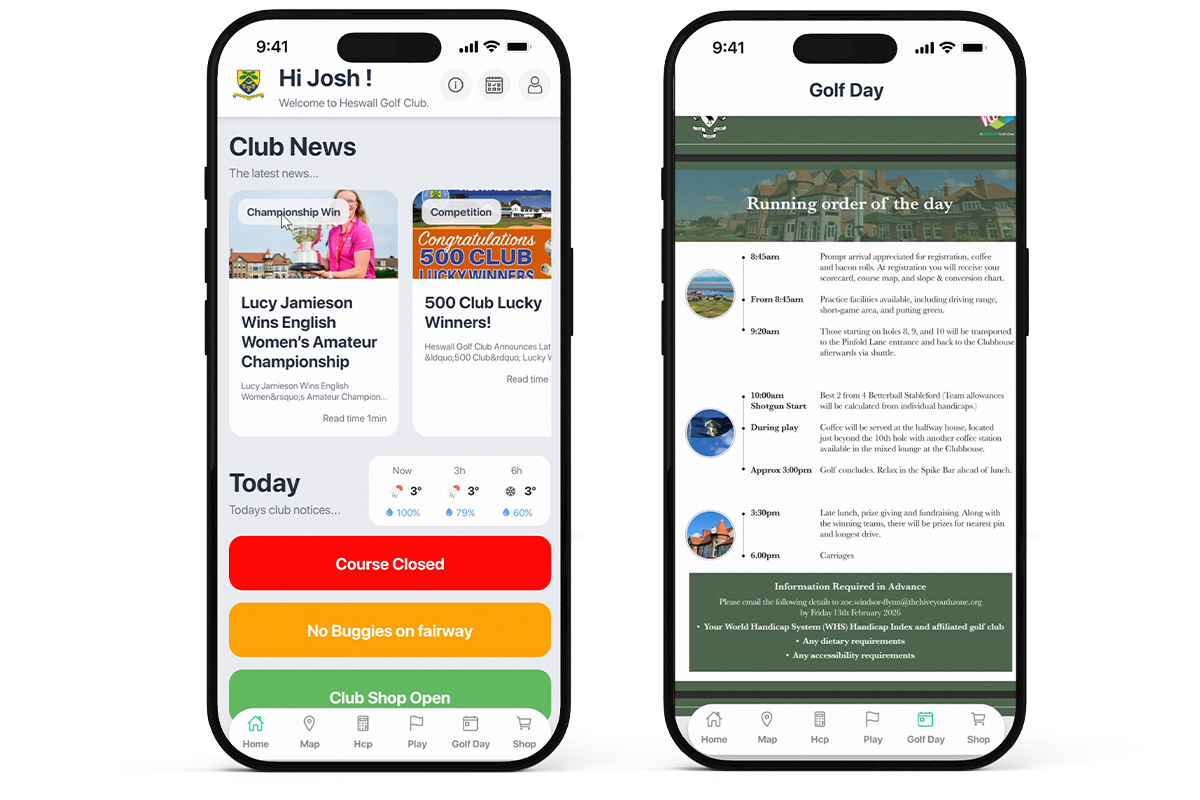 Order of the day and live club status