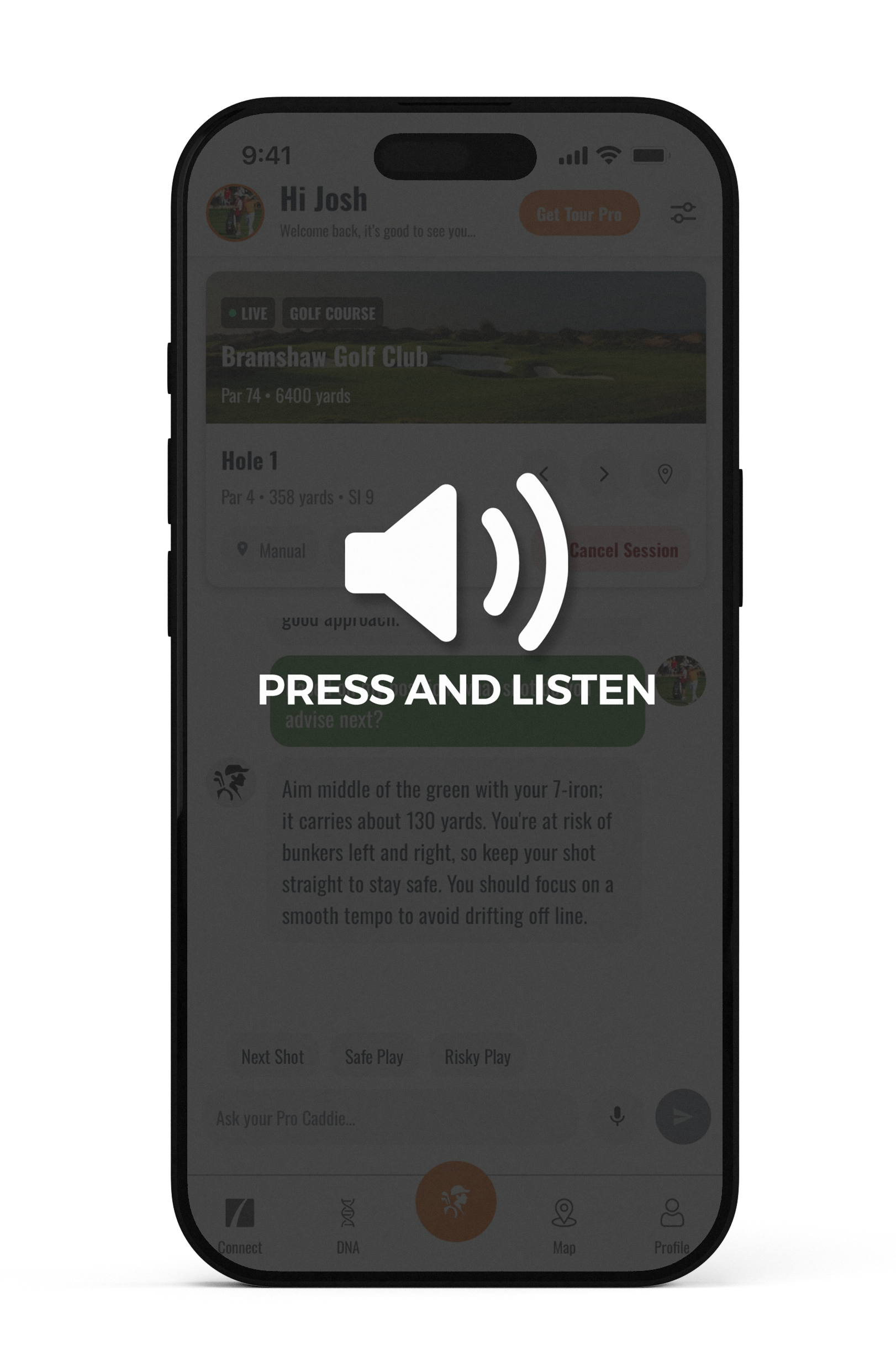 Play a sample of ProCaddie voice
